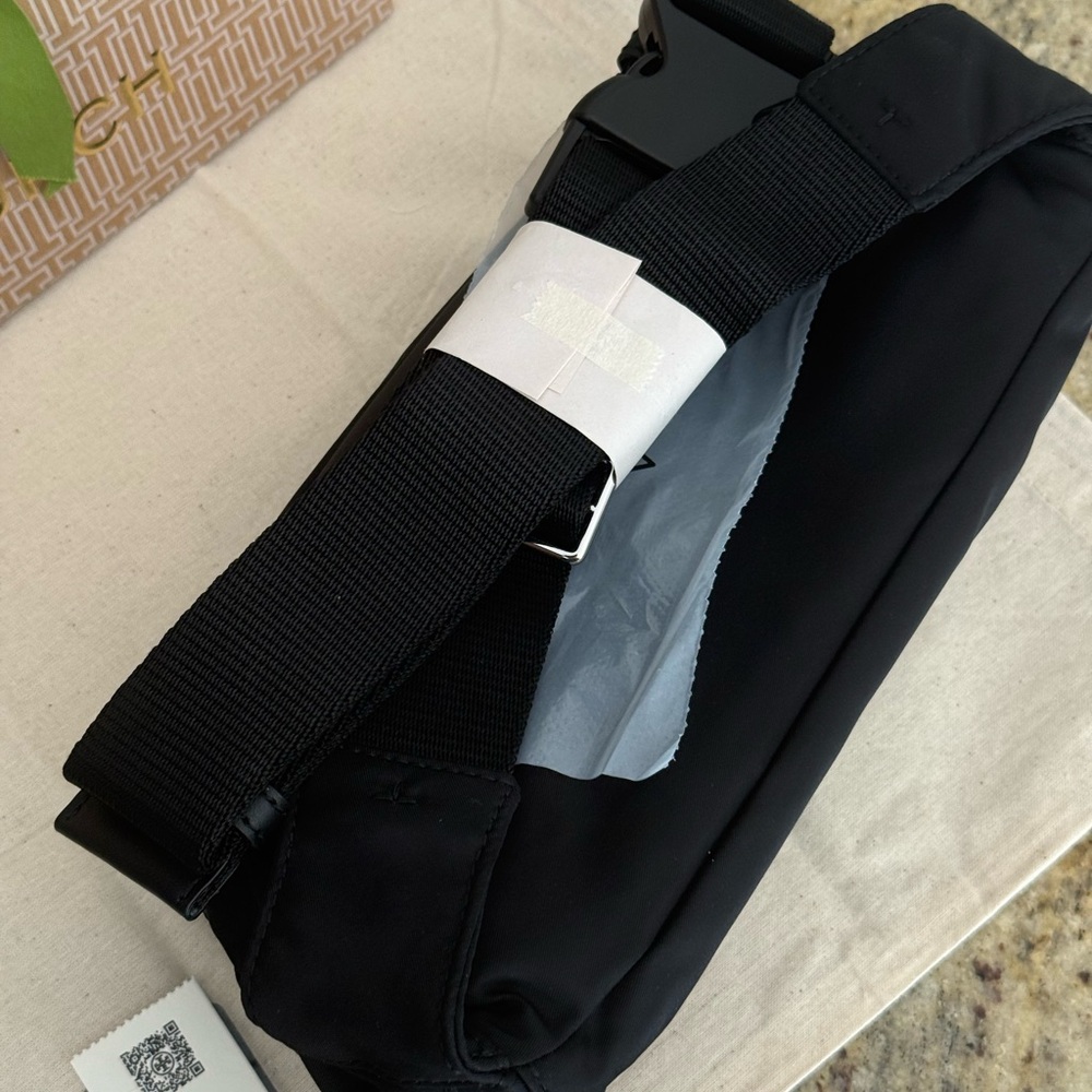Tory Burch Black Belt Bag with Silver Accents - Picture 5 of 7